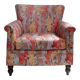 80's fauteuil made with chintz fabric