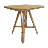 Vintage rattan side table 60