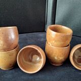 Set of 6 stoneware shells