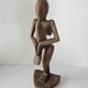 Wooden sculpture / statuette Zen character Yoga position