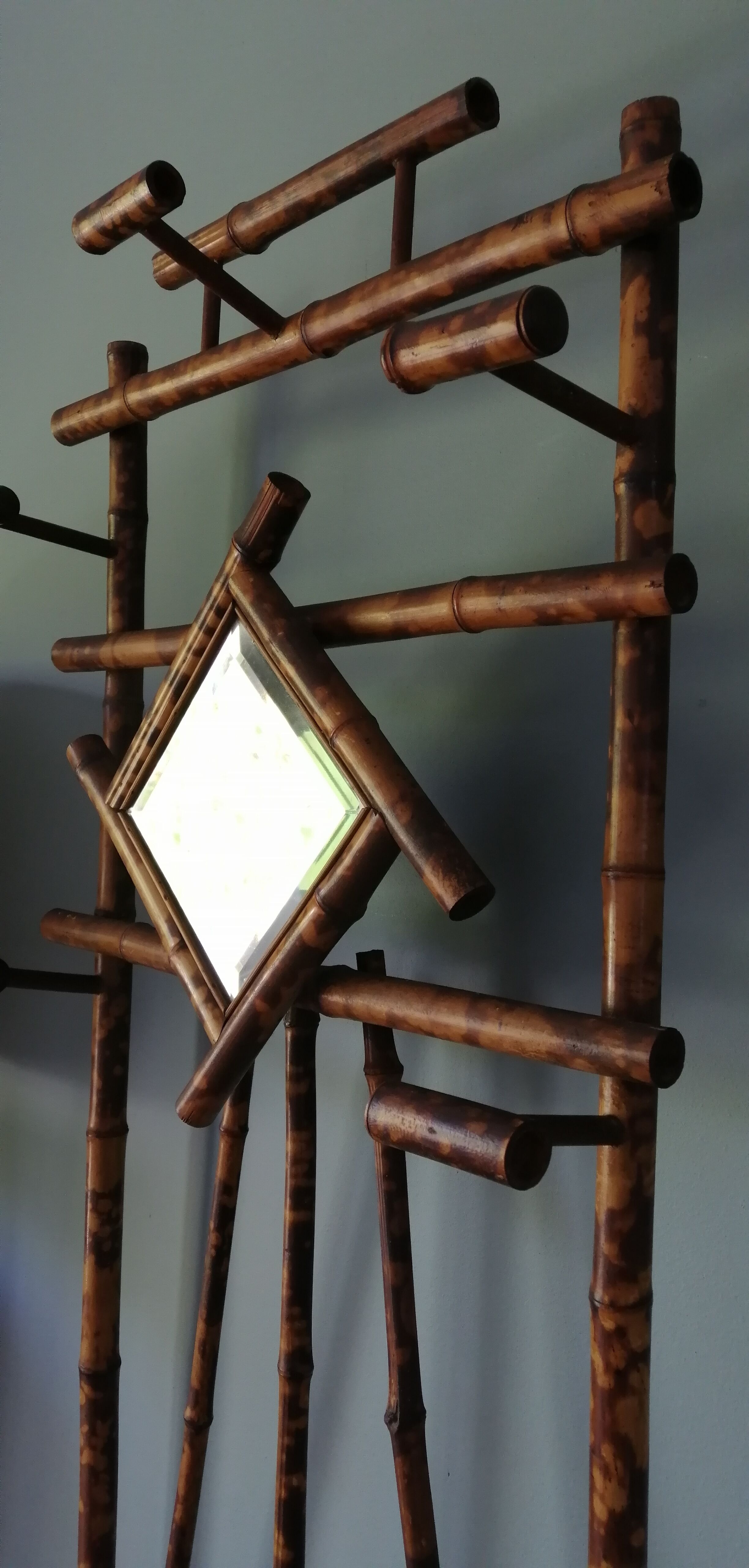 Antique bamboo cloakroom