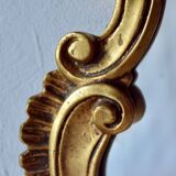 Old wall mirror in golden resin - rococo style