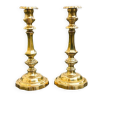 Magnificent pair of golden candlesticks