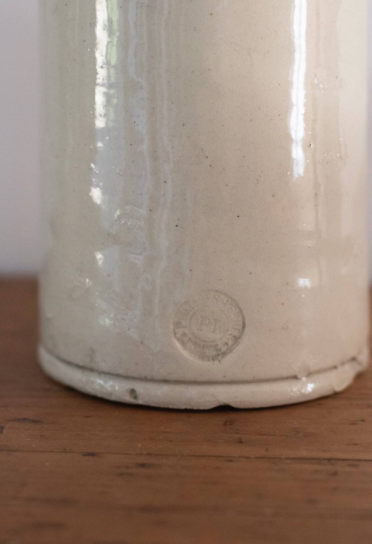 Vintage stoneware bottle Pont des Vernes