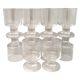 10 crystal wine glasses