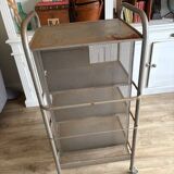 old industrial furniture / Heliolithe architect's trolley / vintage