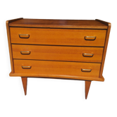 Compass feet chest of drawers