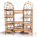 Etagère en rotin Côte d'Azur années 1960
