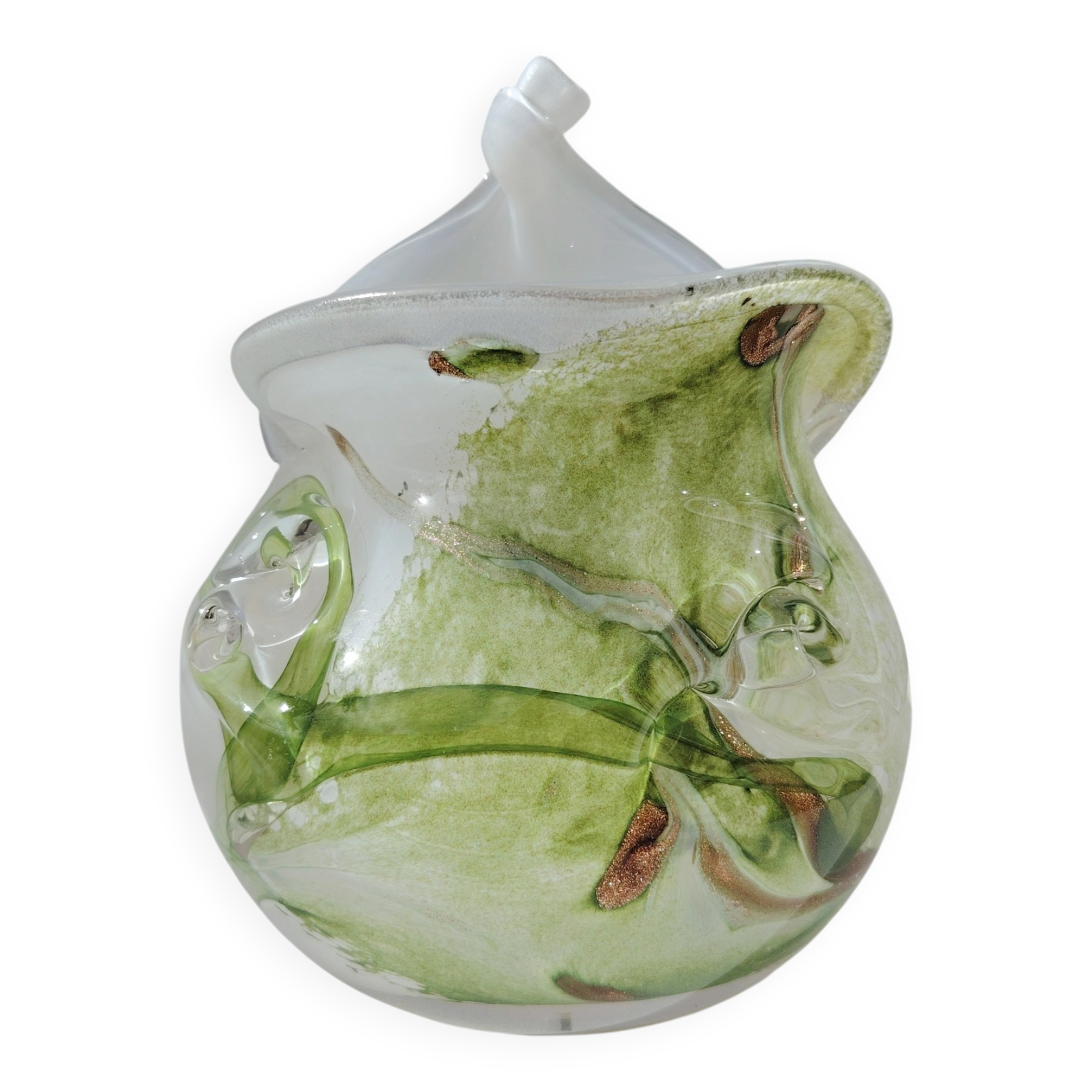 Vase en verre soufflé, Bob le Bleis, Maure-vieil