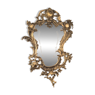 Miroir à cornes d'abondance, style Louis XV