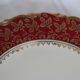 Two dessert plates, Bavarian porcelain garnet and gold
