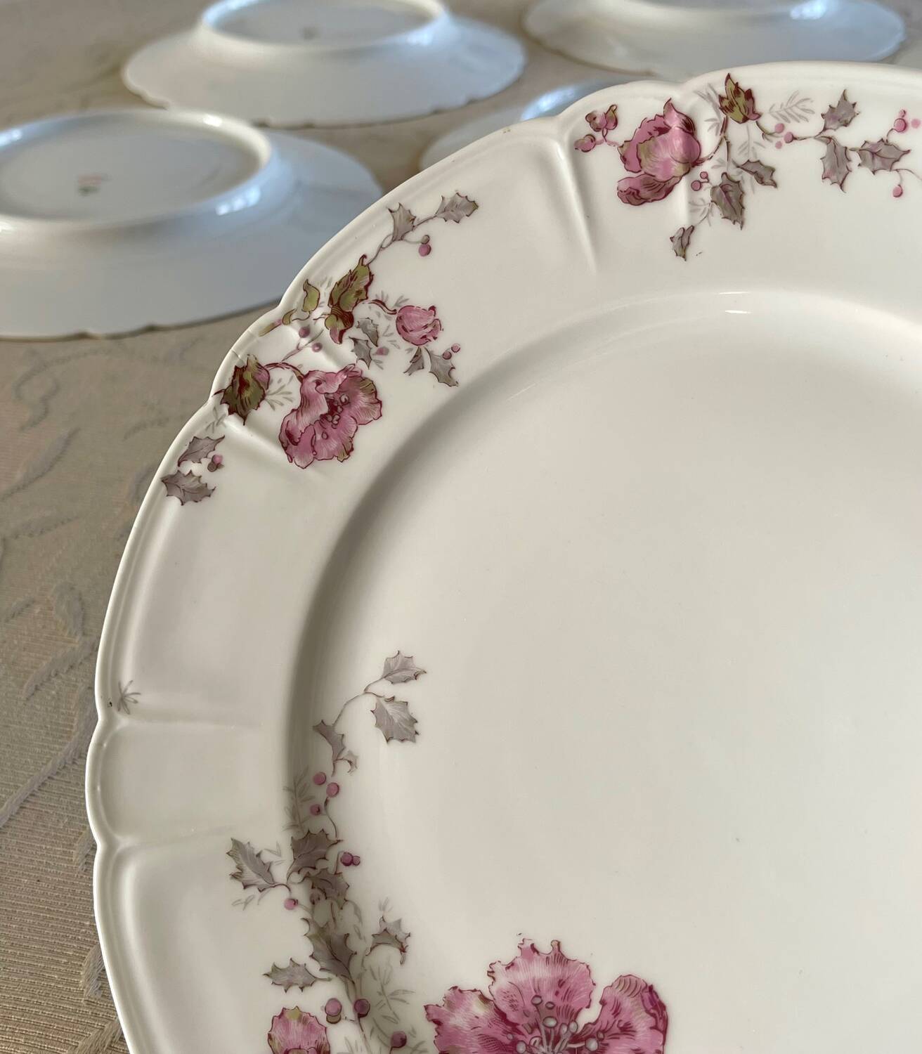 8 Haviland Limoges plates from the 19th century.