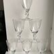 Set of 6 molded glass wine glasses 30-40s