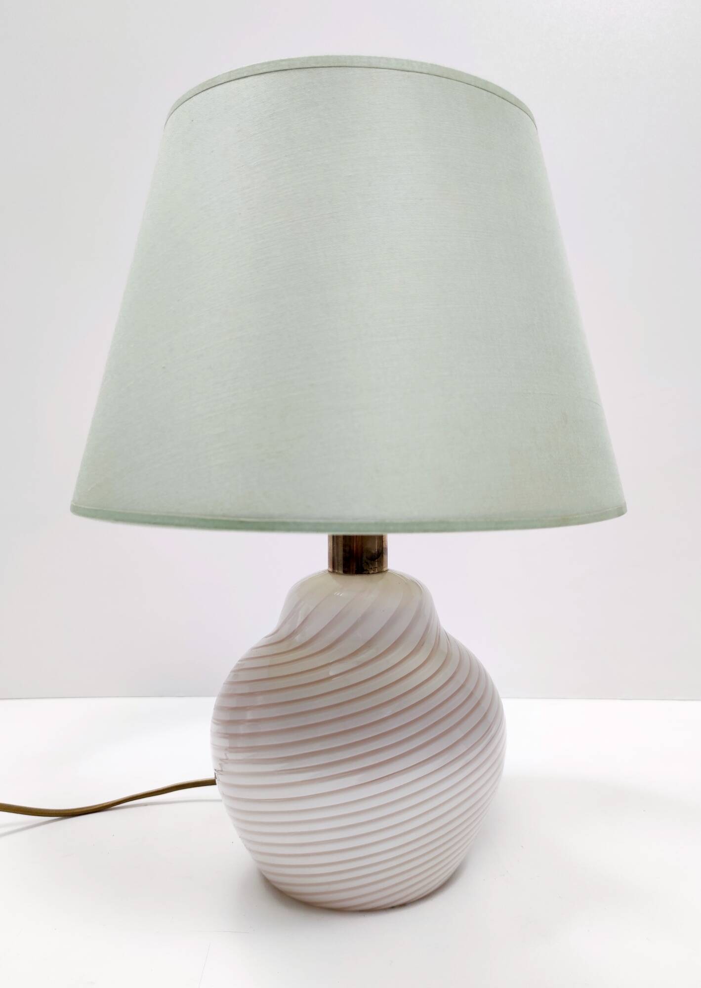 Pink Murano Glass Table Lamp by Lino Tagliapietra Produced by Paf, Italy 19