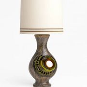 Vintage ceramic table lamp, Walter Gerhards lamp, 1970s