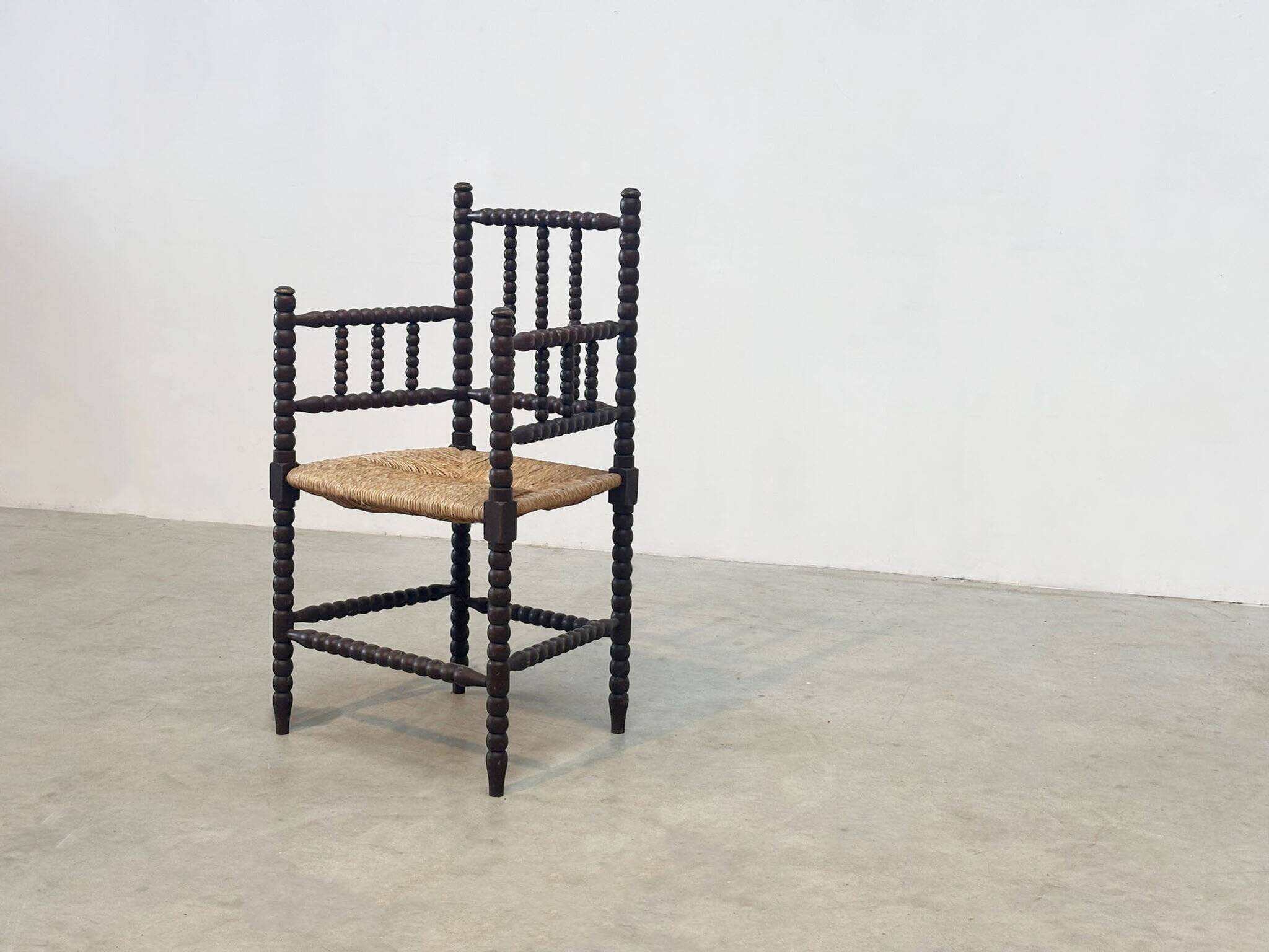 1930s Bobbin easy chair - High back