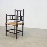 1930s Bobbin easy chair - High back