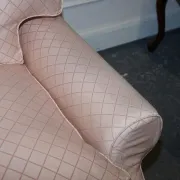 Two-Seater Sofa from Country House with Cushioned Pillows, England