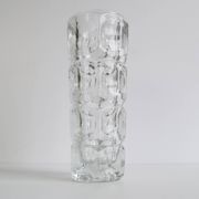 Vintage Glass Vase by František Pečeny for Heřmanova Huť, Czechoslovakia, 1960's.