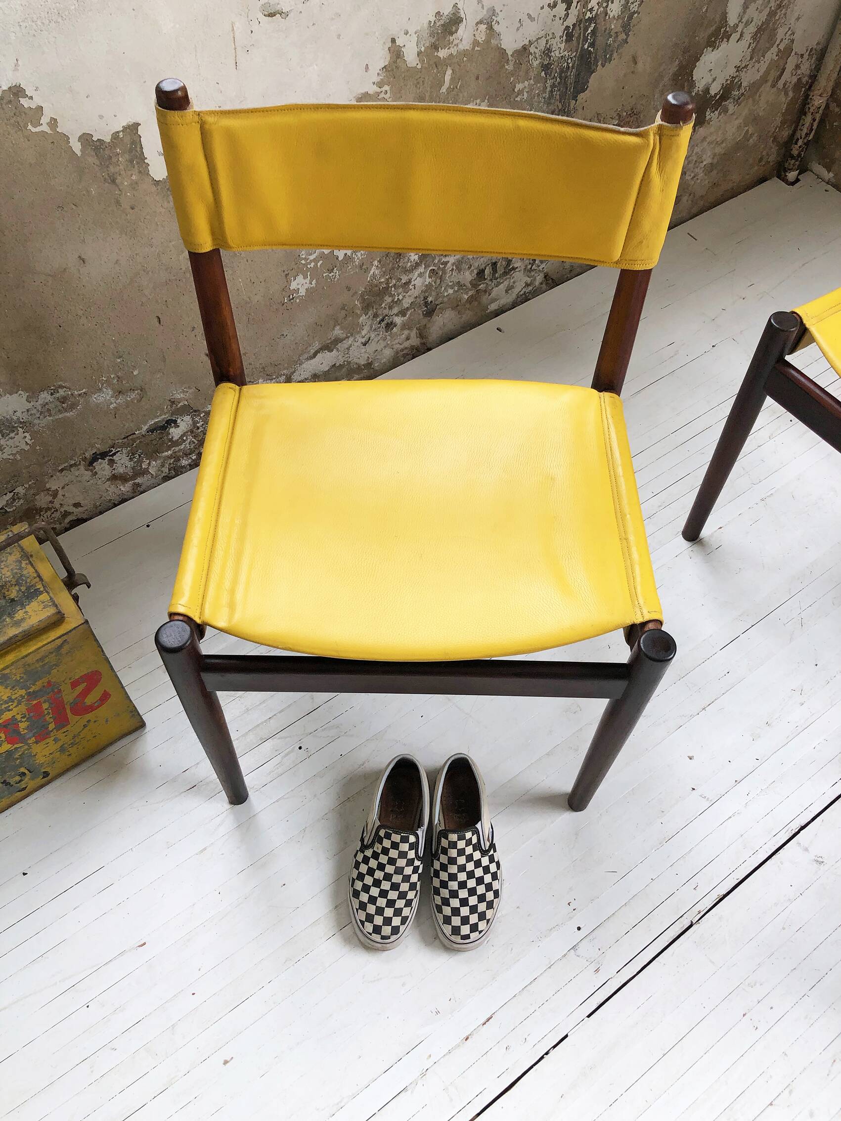 Rosewood leather chairs by Arne Vodder for Sibast