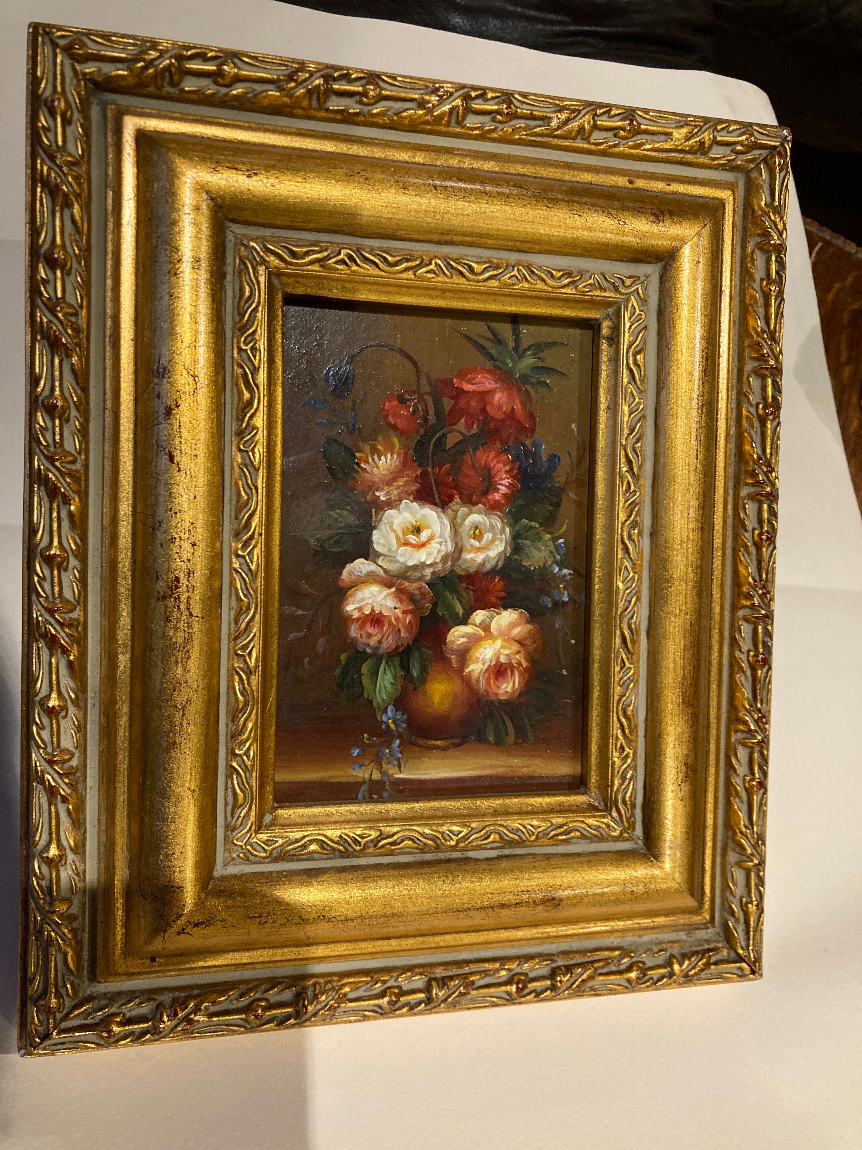 Small painting on panel