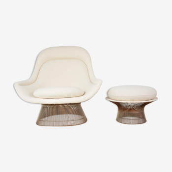 Easy Chair et son ottoman par Warren Platner Edition Knoll international, datant des années 60