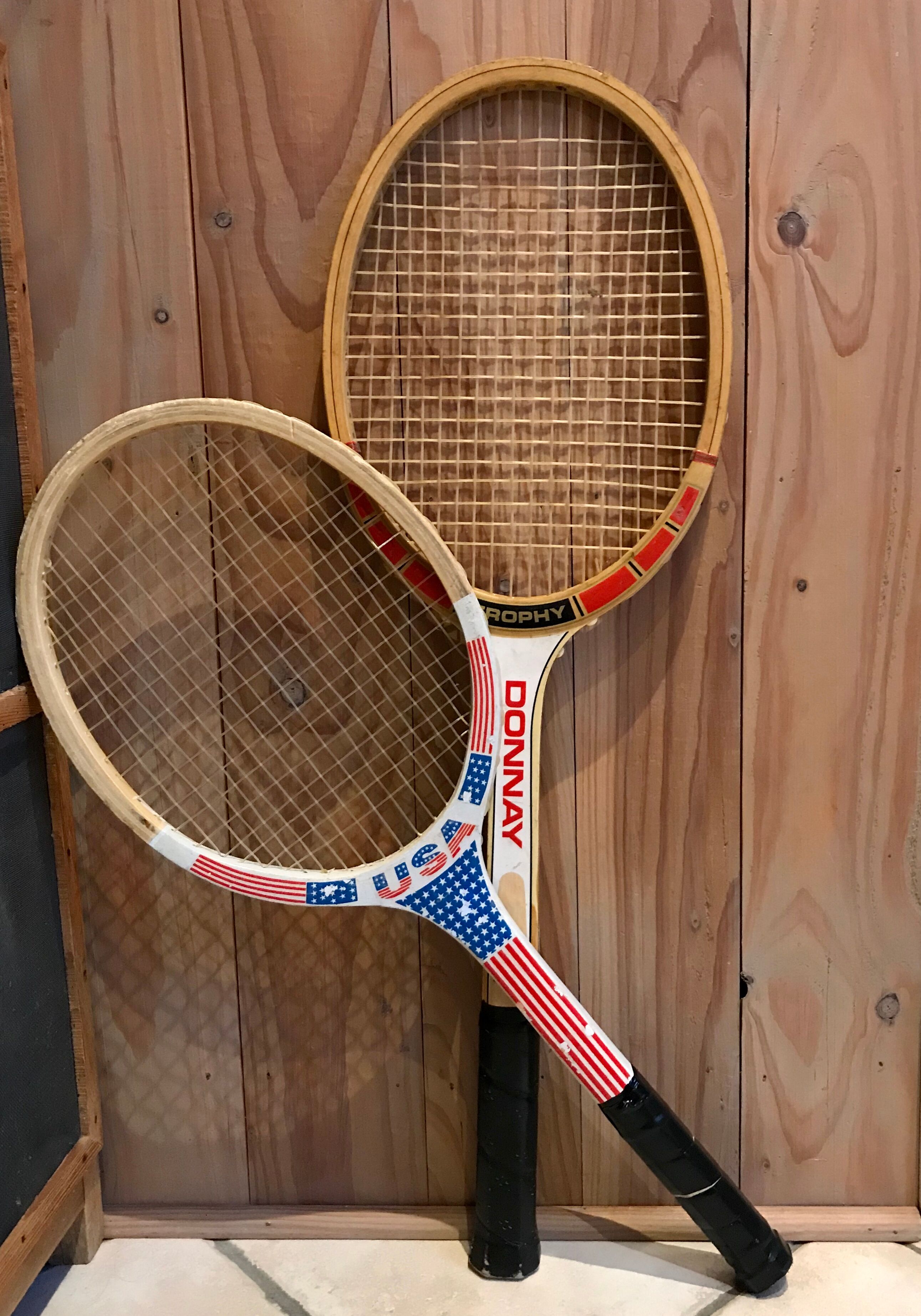 Lot of 2 vintage tennis rackets