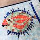 Vintage Mosaic Tile Side Table, Belgium, 1960s