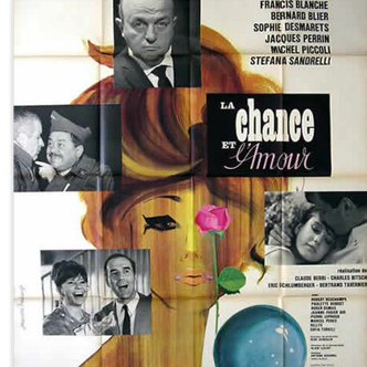 Poster 1964 film "luck and love" Bernard Blier