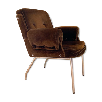 Velvet armchair