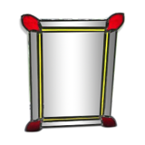 Stained glass mirror