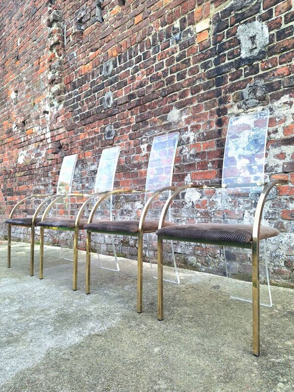 Suite de 4 fauteuils design Charles Hollis Jones pour Belgo Chrom, siè