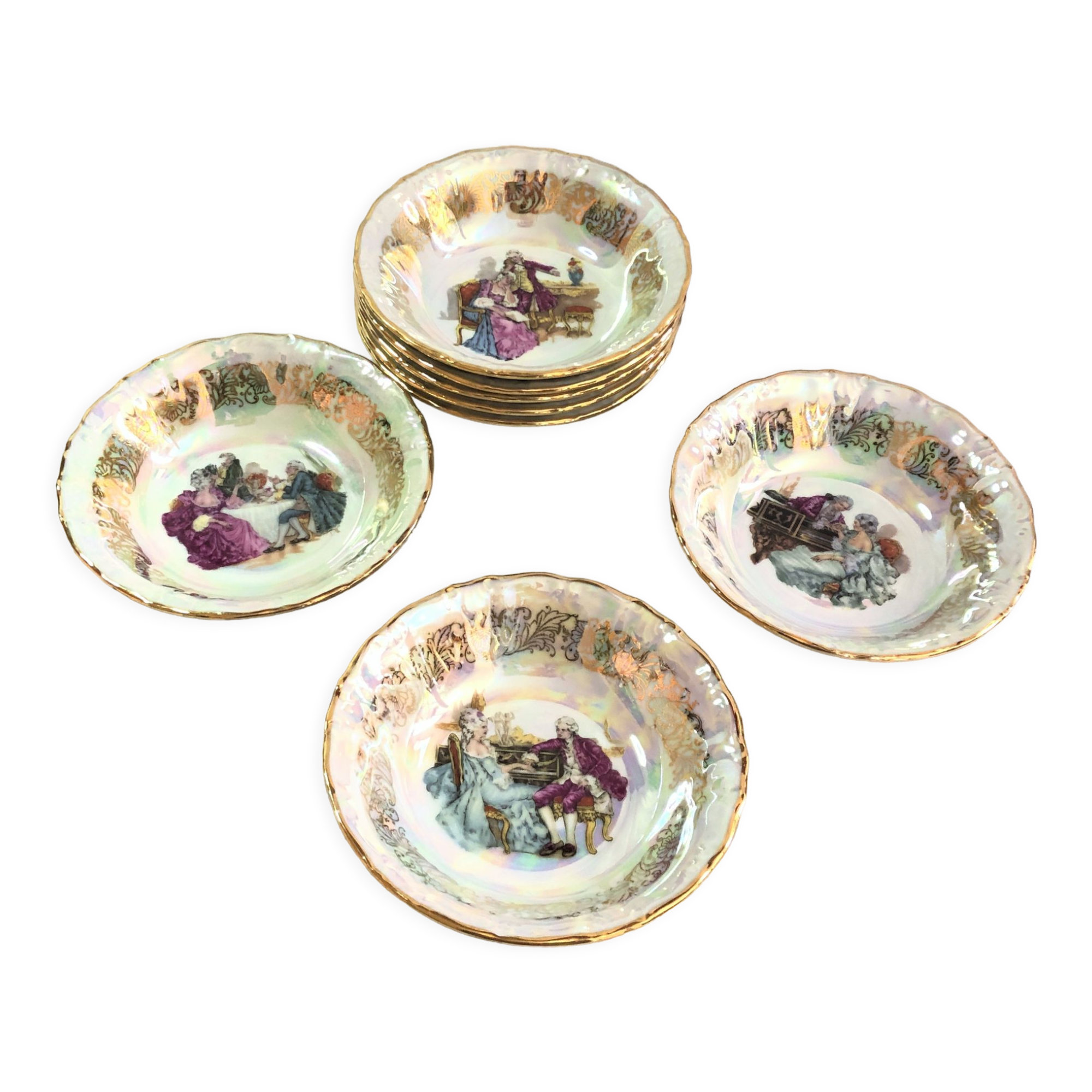 Lot de 4 coupelles art déco - Mes Années Vintage