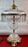 Italian style table lamp, glass artist Charles Balembois, glass & B