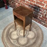inlaid bedside table