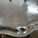 Plateau en métal argenté