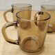 Smoked glass mugs