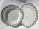 2 Plates Terre de Fer Moulin des Loups Georgette dark green diameter 28cm