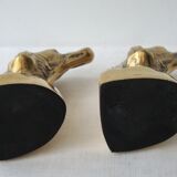 Brass cockers dog bookends