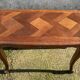 Small coffee or side table, oak, marquetry, Louis XV style, vintage