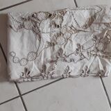 Linen centerpiece fully hand-embroidered.