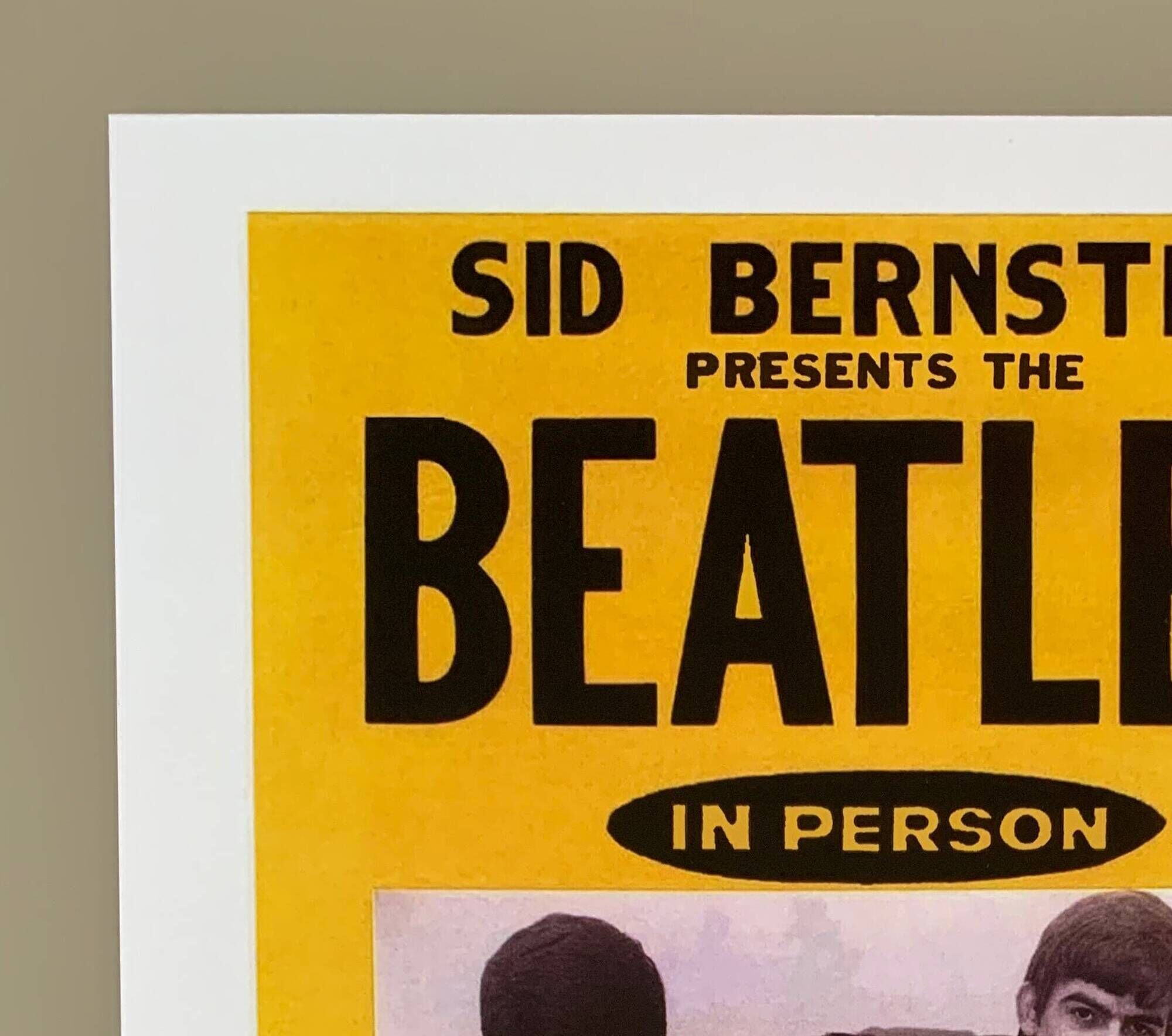 Rock Concert Poster The BEATLES AT SHEA STADIUM, NEW YORK 1965