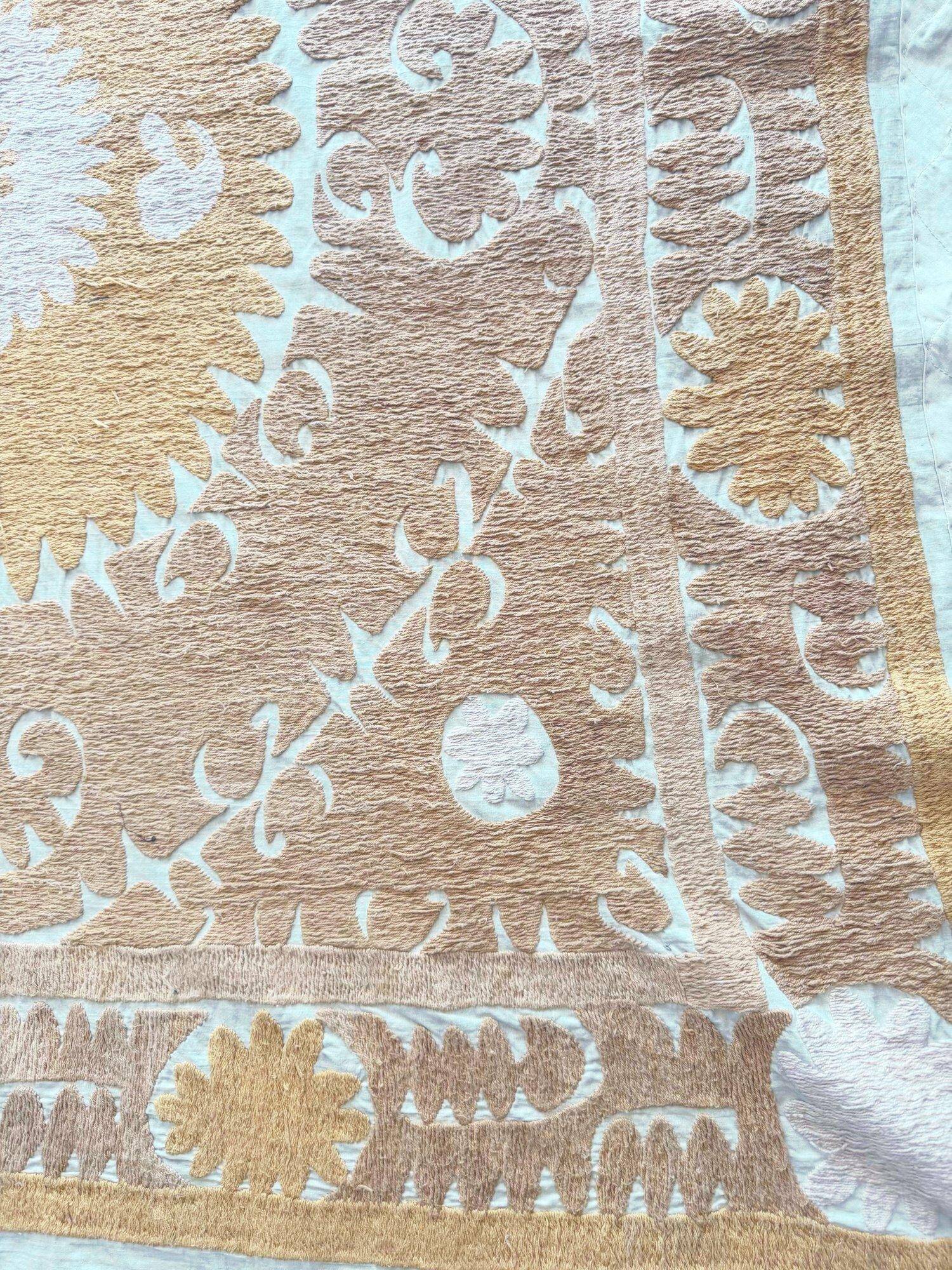 Vintage hand-embroidered tablecloth 139x144 cm