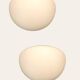 Large Opaline Glass White Sconces, 1980s, Set of 2