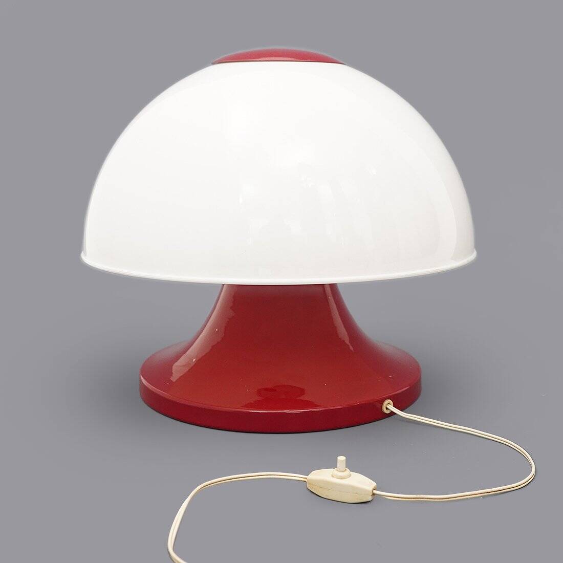 Red mushroom lamp, 1960s
