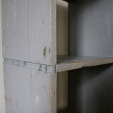 Bookcase locker vintage wooden shelf