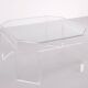 Table basse octogonale Lucite David Lange années 1970