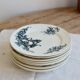 Assiette plate ancienne terre de fer - Boch Frères Keramis - Modèle Régent