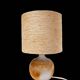 Handcrafted lamp in stoneware and jute fabric: wabi-sabi spirit (1970s-80s)