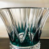 Carved crystal vase